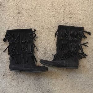 Minnetonka Fringe Boots
